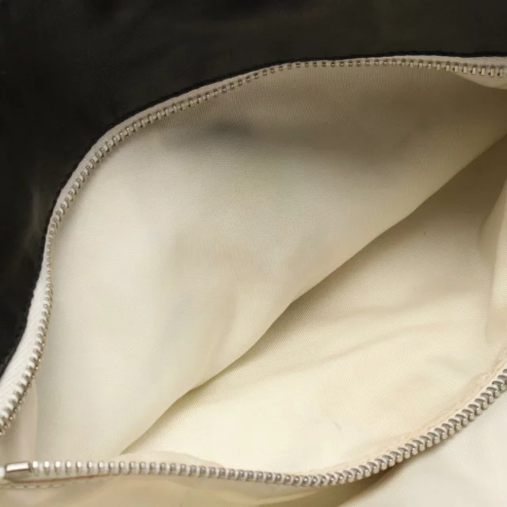 Prada Triangle Tote Tessuto Saffiano Bag Leather Black - Picture 5 of 9